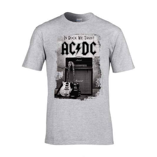 AC/DC - In Rock We Trust (Grey) - T-shirt - PHD