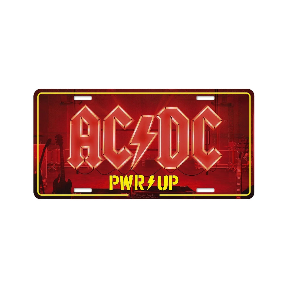 AC/DC - Pwr Up - License plate - Razamataz
