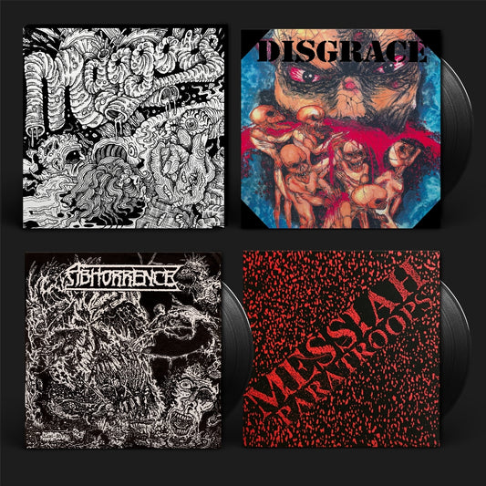 Abhorrence - Disgrace - Messiah Paratroops - Maggots: Original Artyfacts From The First Finnish Death Metal Era Part I - 7" vinyl - Svart Records
