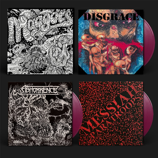 Abhorrence - Disgrace - Messiah Paratroops - Maggots: Original Artyfacts From The First Finnish Death Metal Era Part I - 7" vinyl - Svart Records