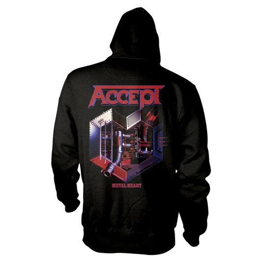 Accept - Metal Heart 1 - Hooded Sweat Shirt Zip - PHD - Image 2