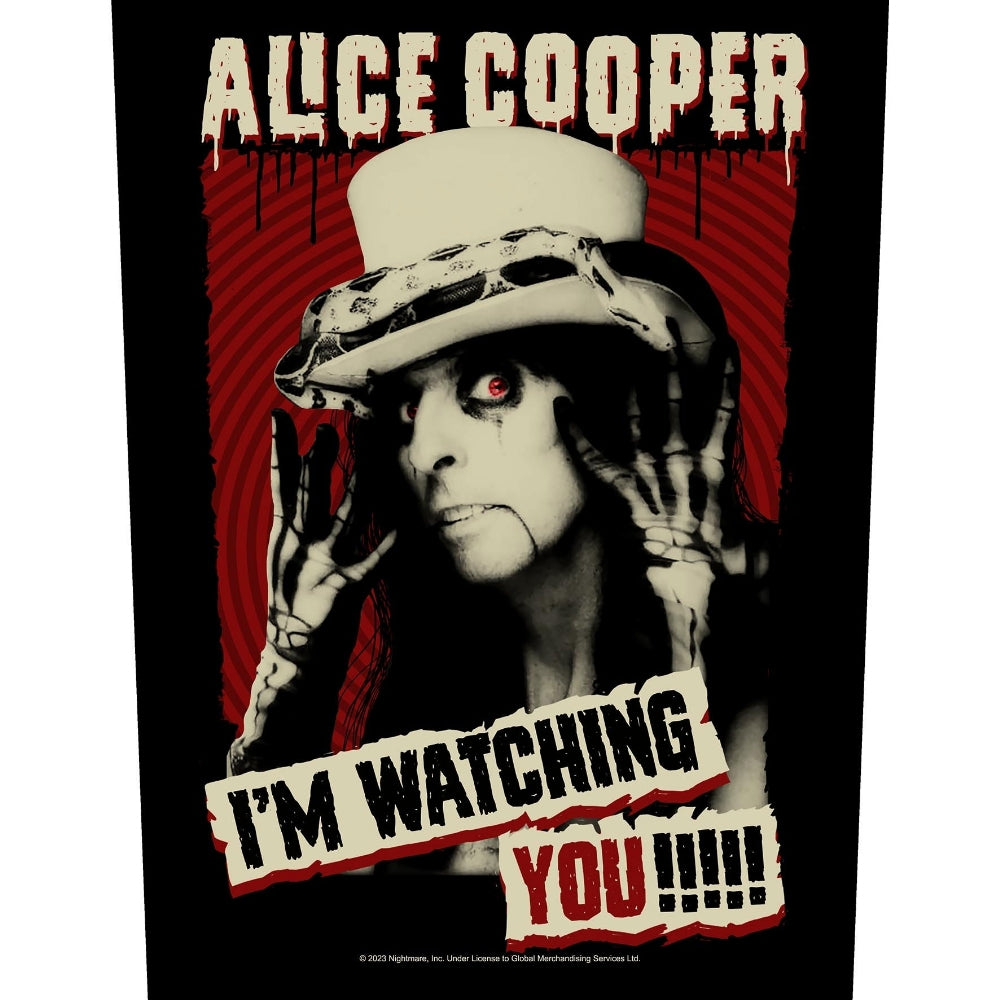 Alice Cooper - I'm Watching You - BACKPATCH - Razamataz