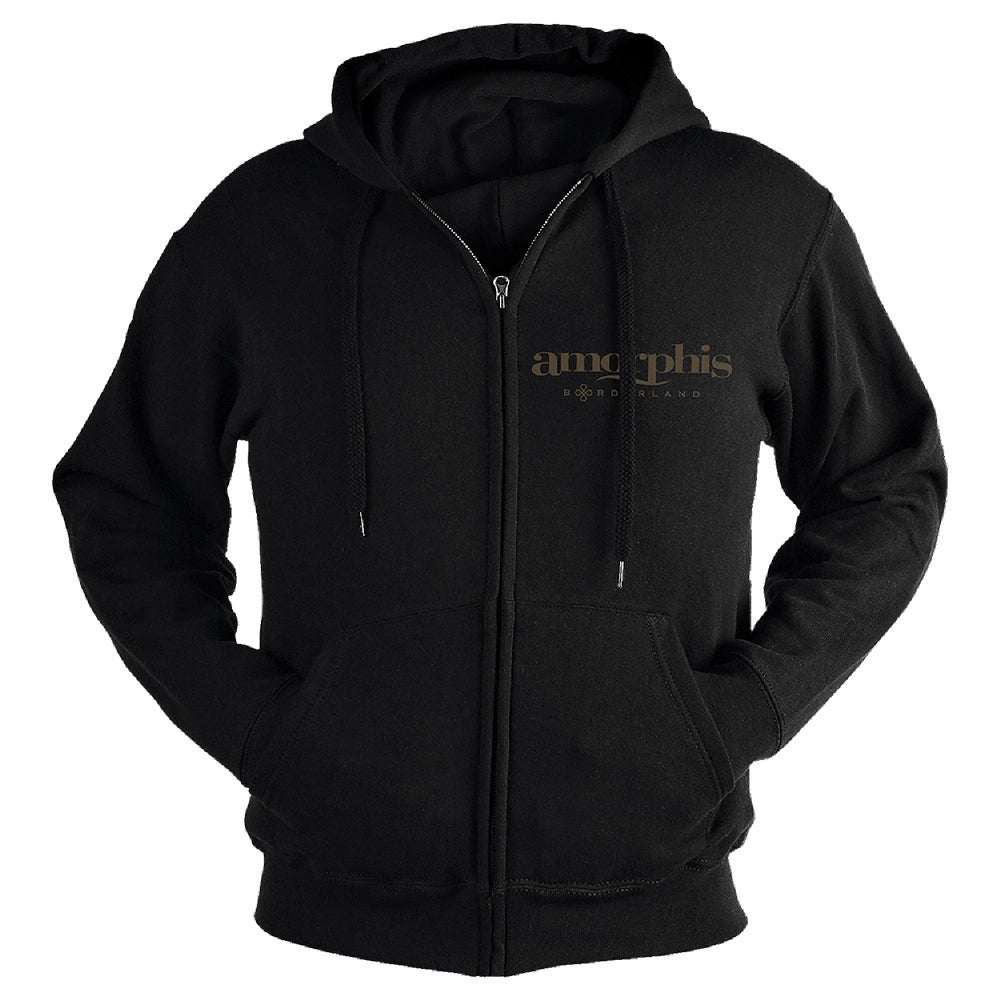 Amorphis - Borderland - Hooded Sweat Shirt Zip - Reigning Phoenix Music