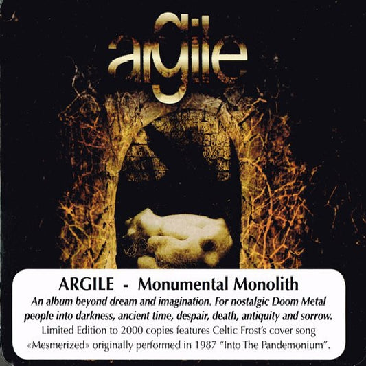 Argile - Monumental Monolith - CD SUPER JEWEL - Holy Records