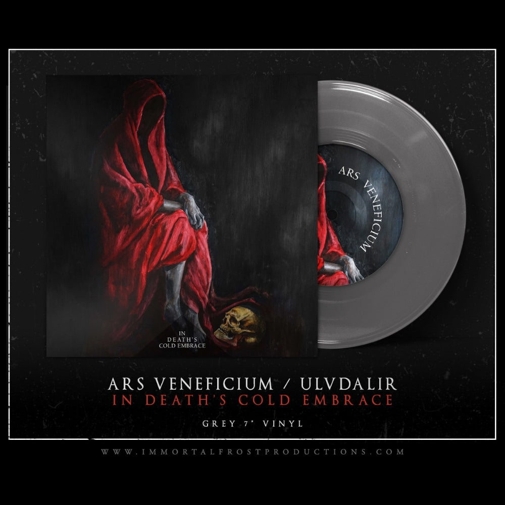 Ars Veneficium - Ulvadlir - In Death's Cold Embrace - 7" vinyl coloured - Immortal Frost Productions - Image 2