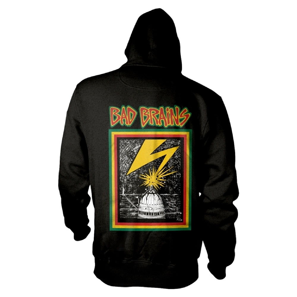 Bad Brains - BB (Black) - Hooded Sweat Shirt Zip - PHD - Image 2