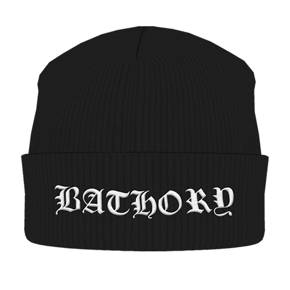 Bathory - White Logo (embroidered) - Beanie Hat - PHD