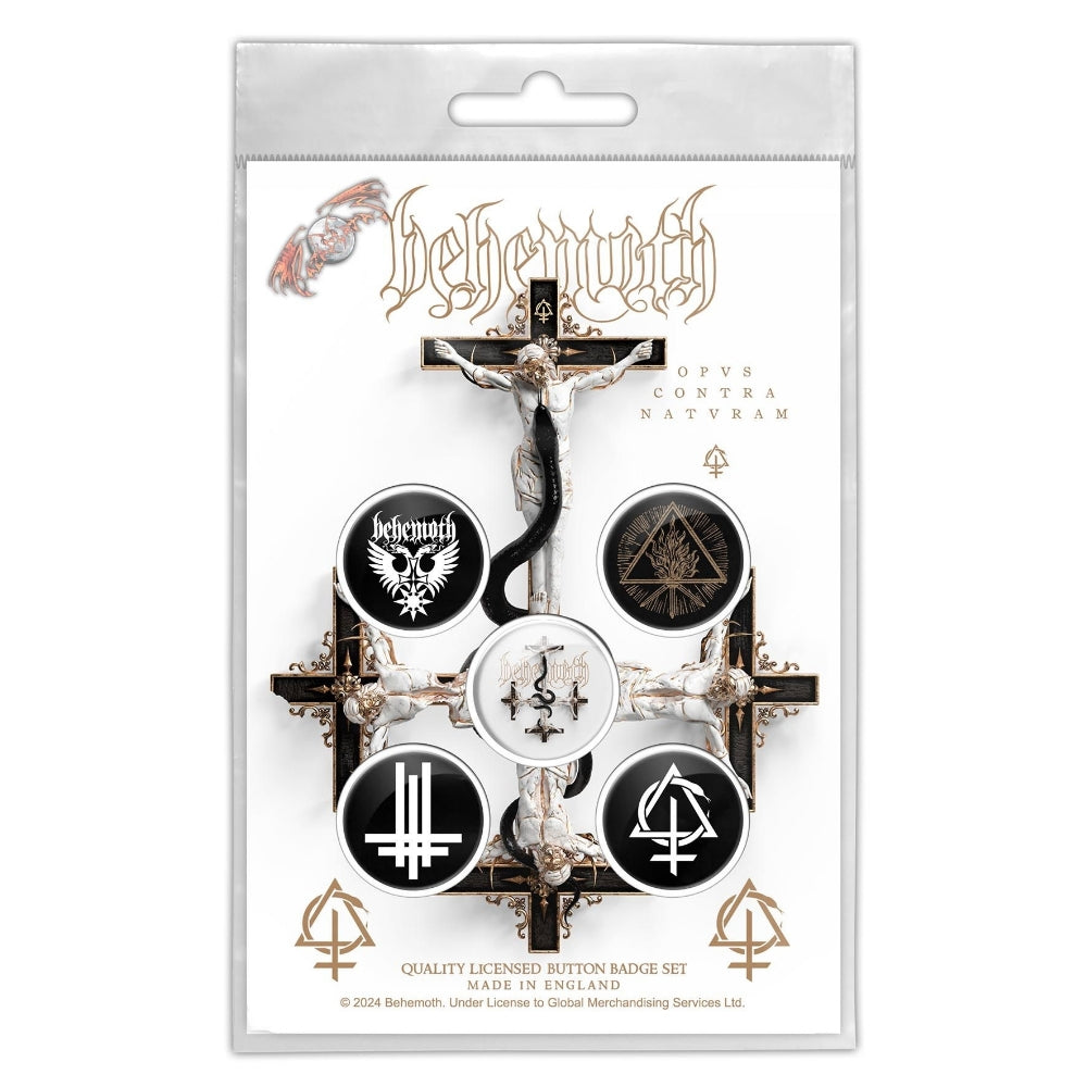 Behemoth - Opvs Contra Natvram - BUTTON BADGE SET - Razamataz