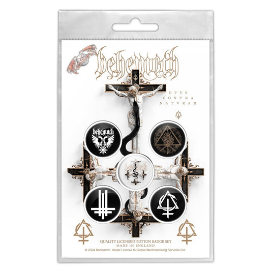 Behemoth - Opvs Contra Natvram - BUTTON BADGE SET - Razamataz