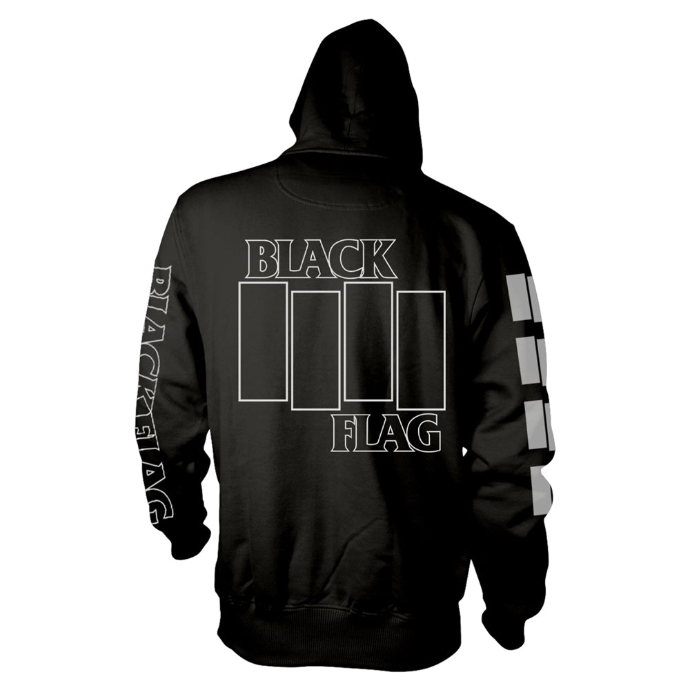 Black Flag - Logo - Hooded Sweat Shirt - PHD - Image 2