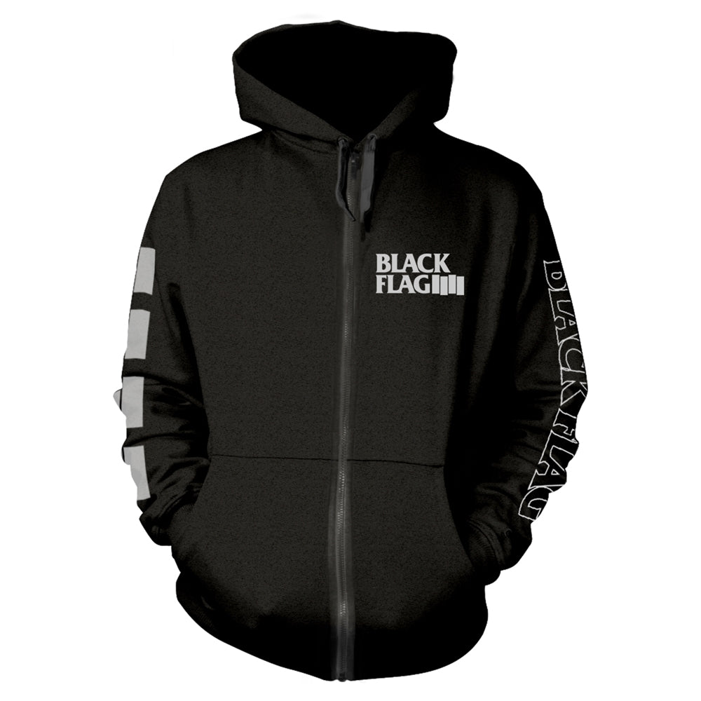 Black Flag - Logo - Hooded Sweat Shirt Zip - PHD