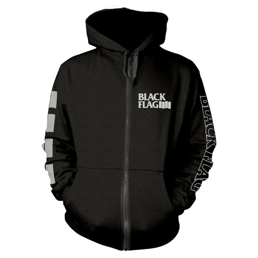 Black Flag - Logo - Hooded Sweat Shirt Zip - PHD