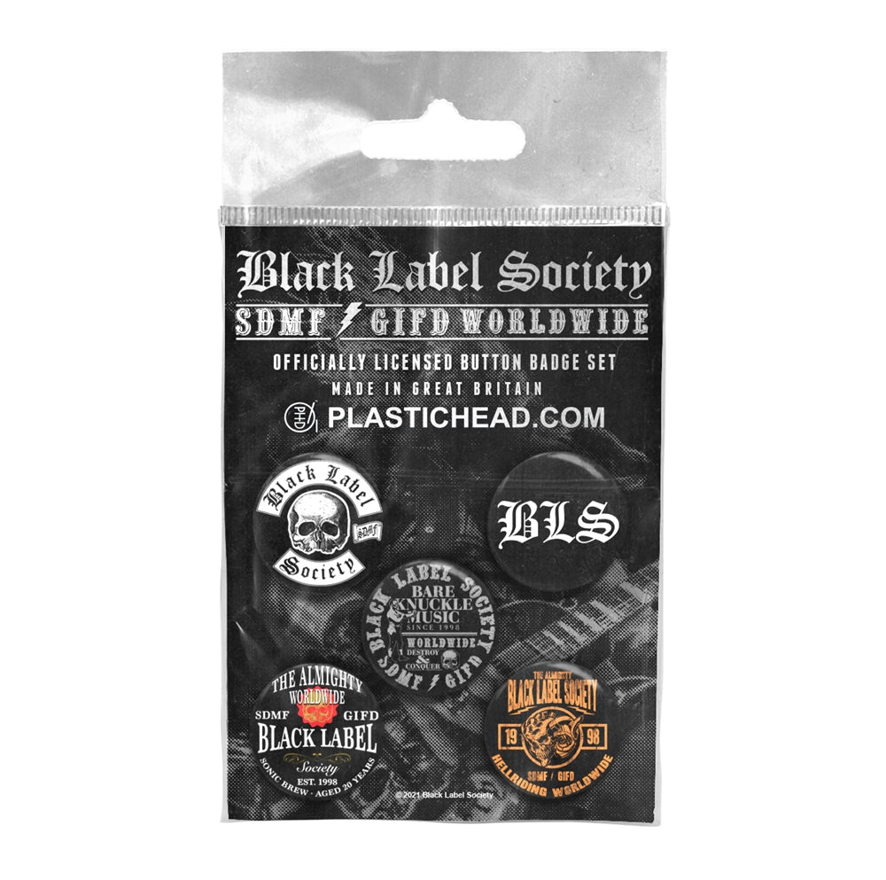 Black Label Society - Black Label Society - BUTTON BADGE SET - PHD