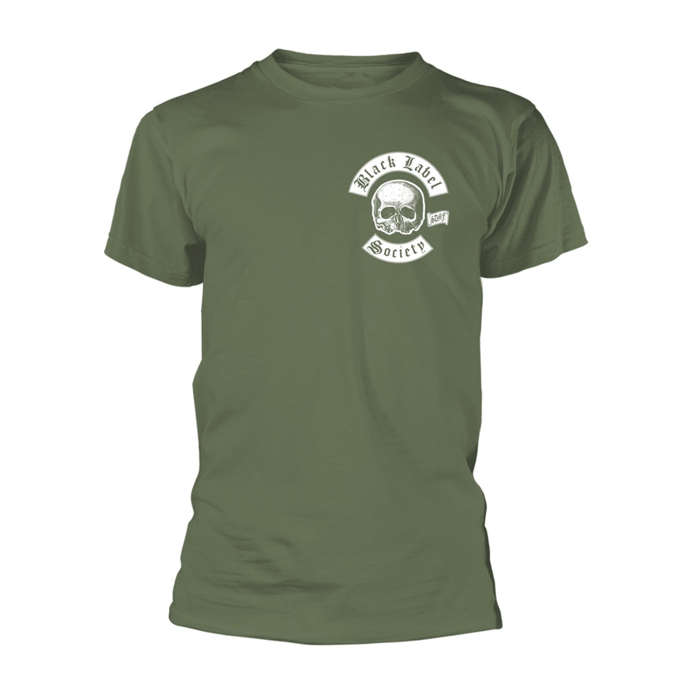 Black Label Society - Skull Logo Pocket (olive) - T-shirt - PHD