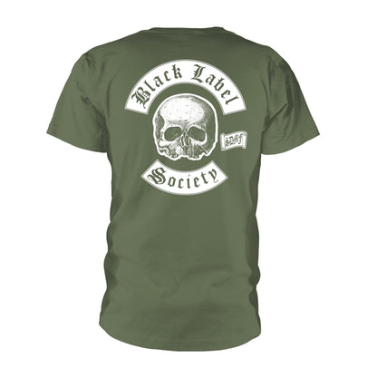 Black Label Society - Skull Logo Pocket (olive) - T-shirt - PHD - Image 2