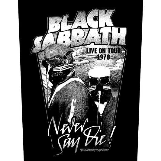 Black Sabbath - Never Say Die - BACKPATCH - Razamataz