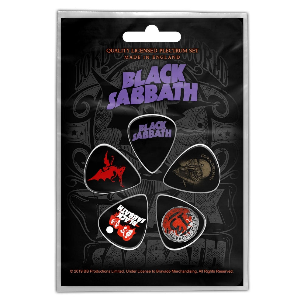 Black Sabbath - Purple Logo - Guitar Pick Set - Razamataz