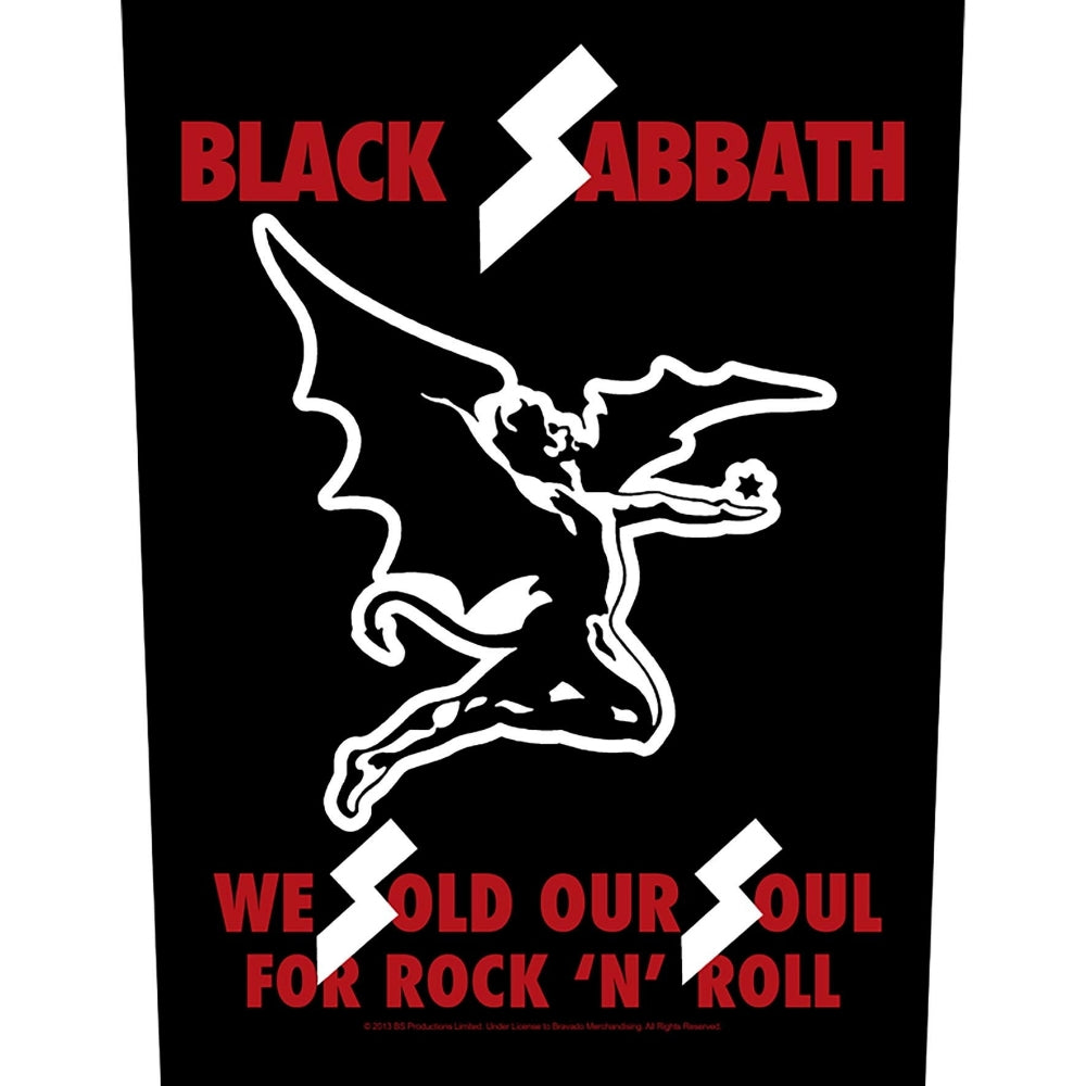 Black Sabbath - We Sold Our Souls - BACKPATCH - Razamataz