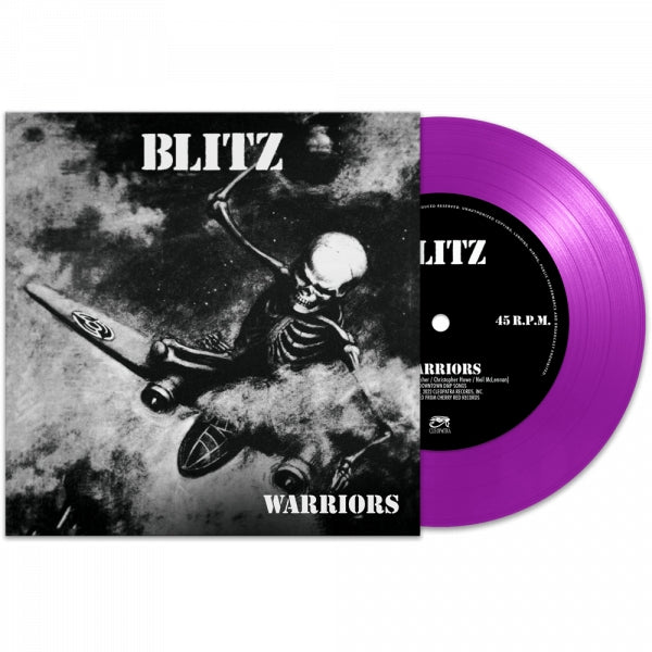 Blitz - Warriors - 7" vinyl coloured - Cleopatra Records