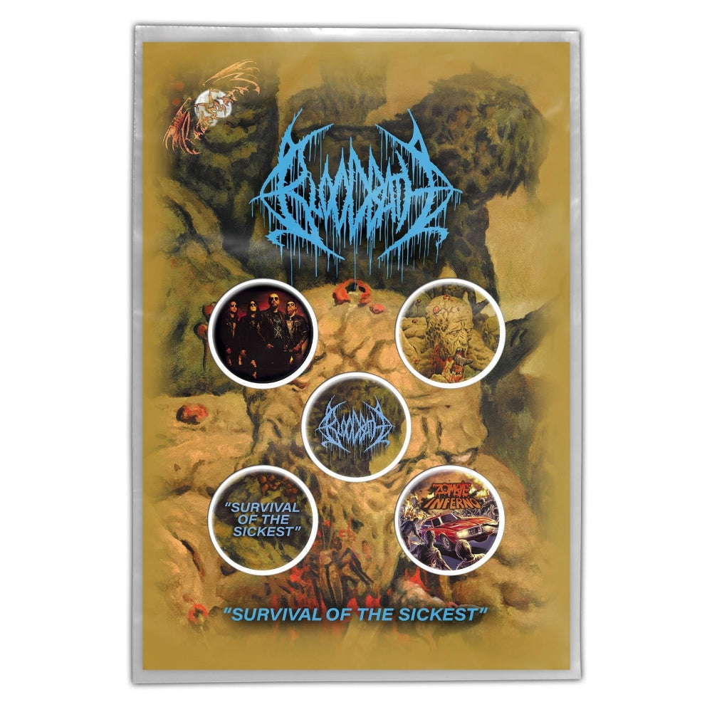 Bloodbath - Survival Of The Sickest - BUTTON BADGE SET - Razamataz