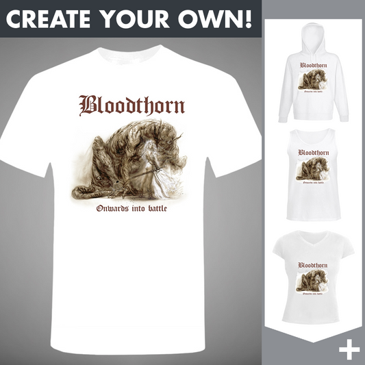 Bloodthorn - Onwards Into Battle (White) - Merchandising
