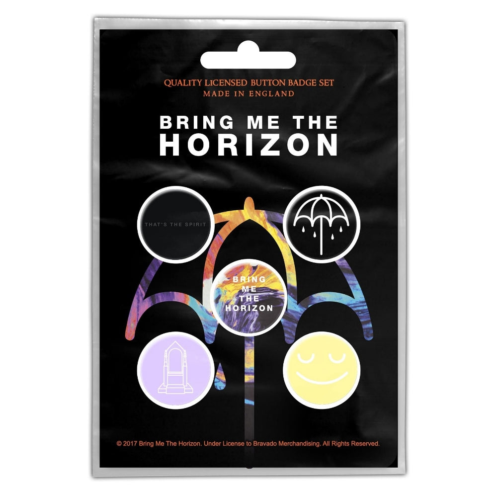 Bring Me The Horizon - That's The Spirit - BUTTON BADGE SET - Razamataz
