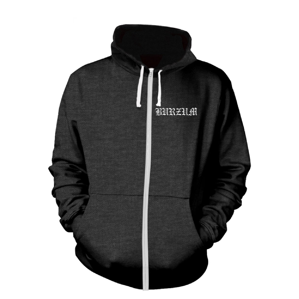 Burzum - Aske (Heather) - Hooded Sweat Shirt Zip - PHD