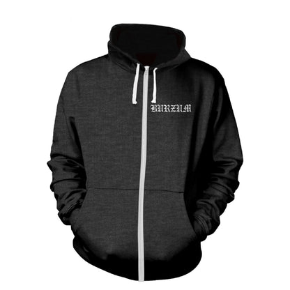 Burzum - Aske (Heather) - Hooded Sweat Shirt Zip - PHD