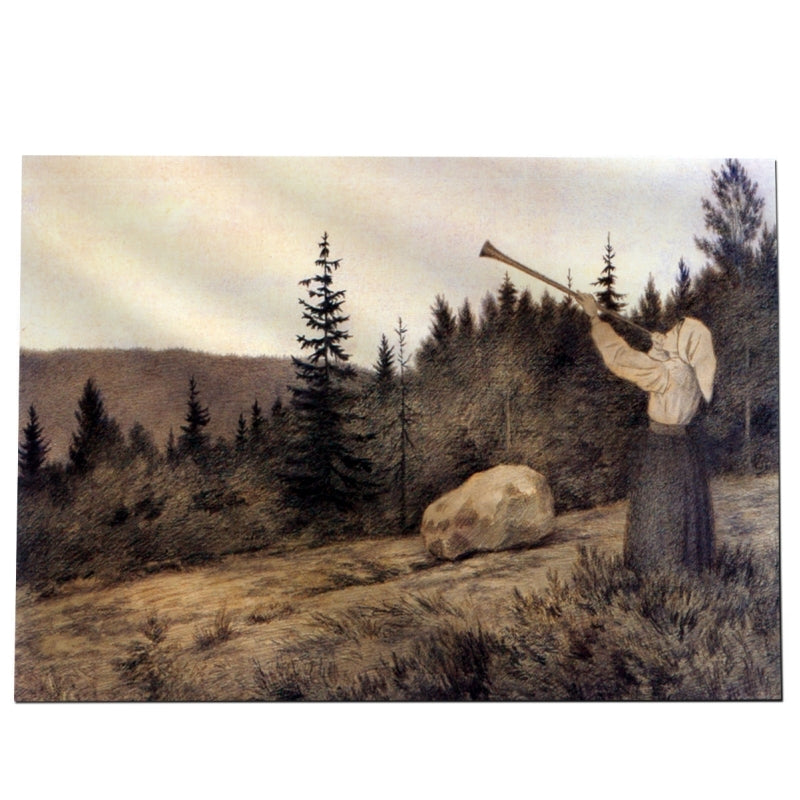 Burzum - Theodor Kittelsen - Op Under Fjeldet Toner En Lur - FLAG - Funeral industries
