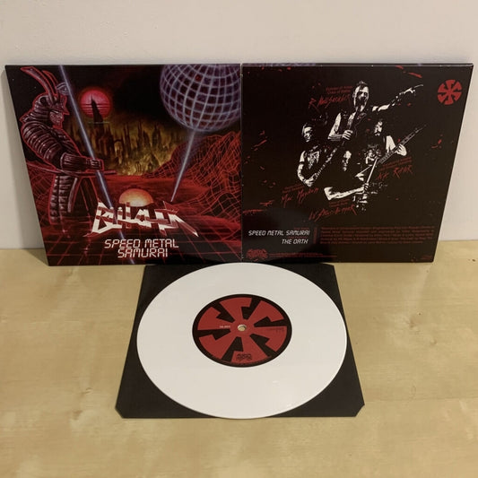 Butcher - Speed Metal Samurai - 7" vinyl coloured - Osmose Productions - Image 2