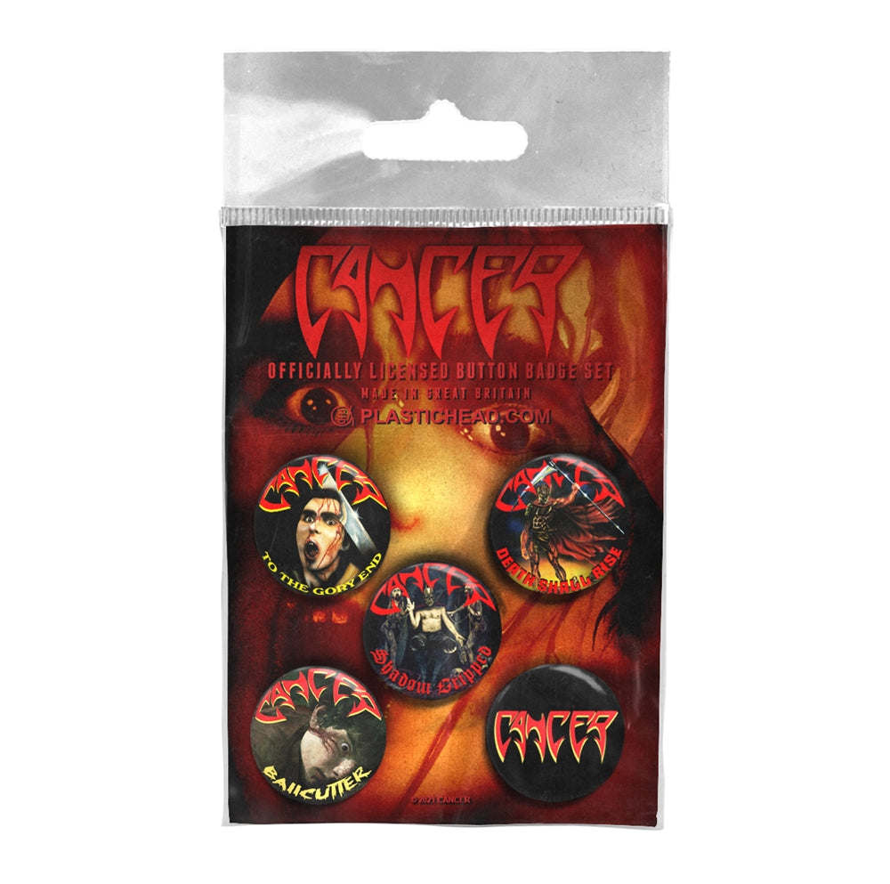 Cancer - Cancer - BUTTON BADGE SET - PHD