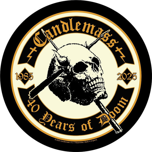 Candlemass - 40 Years Of Doom - BACKPATCH - Razamataz