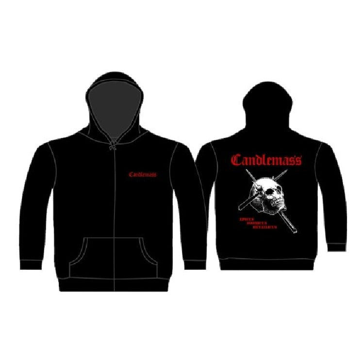 Candlemass - Epicus Doomicus Metallicus - Hooded Sweat Shirt Zip - Razamataz