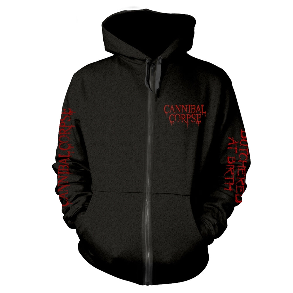 Cannibal Corpse - Butchered At Birth - Hooded Sweat Shirt Zip - PHD