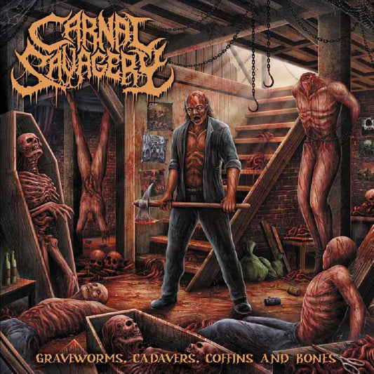 Carnal Savagery - Graveworms, Cadavers, Coffins And Bones - CD - Moribund Records