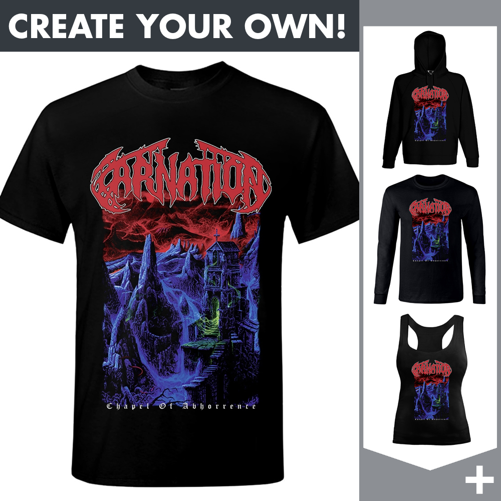 Carnation - Chapel Of Abhorrence - Merchandising