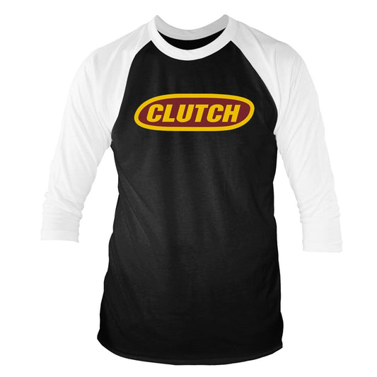 Clutch - Classic Logo (black/white) - Baseball Shirt 3/4 Sleeve - PHD