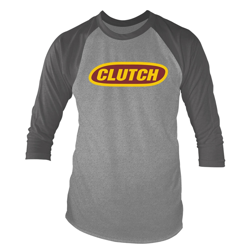 Clutch - Classic Logo (grey Marl/charcoal) - Baseball Shirt 3/4 Sleeve - PHD