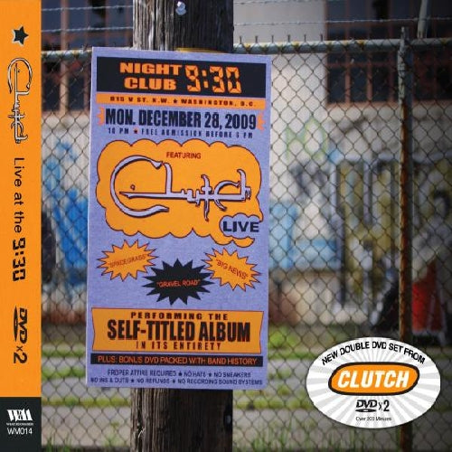 Clutch - Live at the 9:30 - 2DVD DIGIPAK - Weathermaker