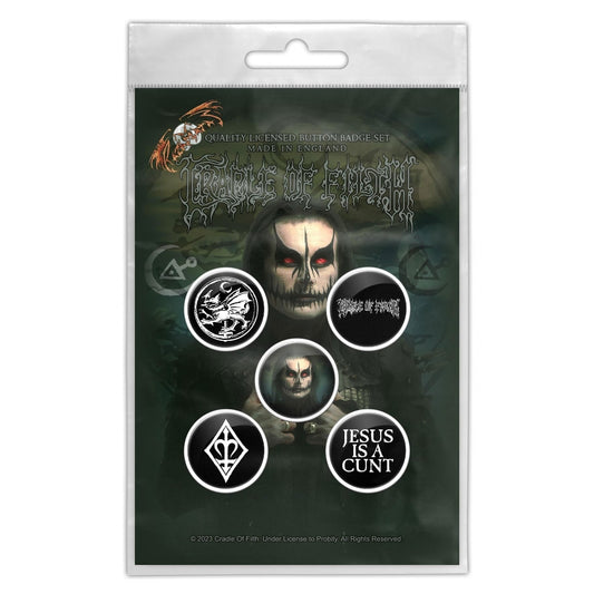 Cradle Of Filth - Hammer Of The Witches / Dani - BUTTON BADGE SET - Razamataz