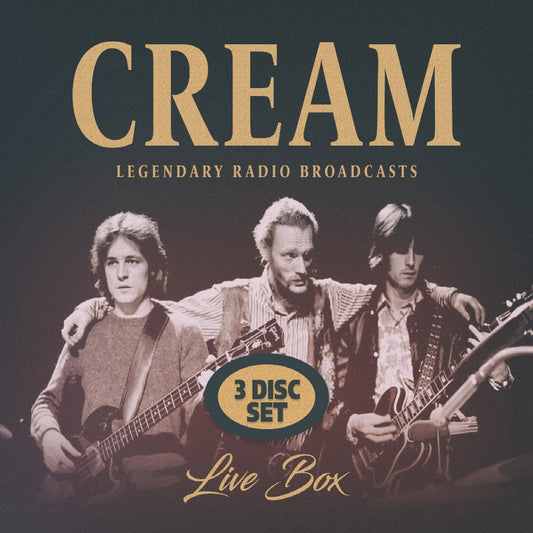 Cream - Live Box (Legendary Broadcast Recordings) - 3CD DIGISLEEVE - Laser Media