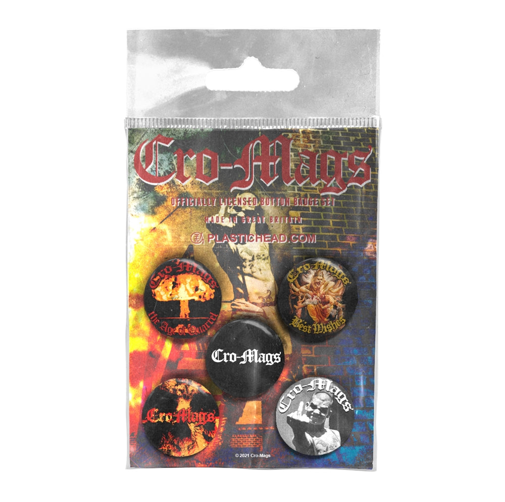 Cro-Mags - Cro-Mags - BUTTON BADGE SET - PHD