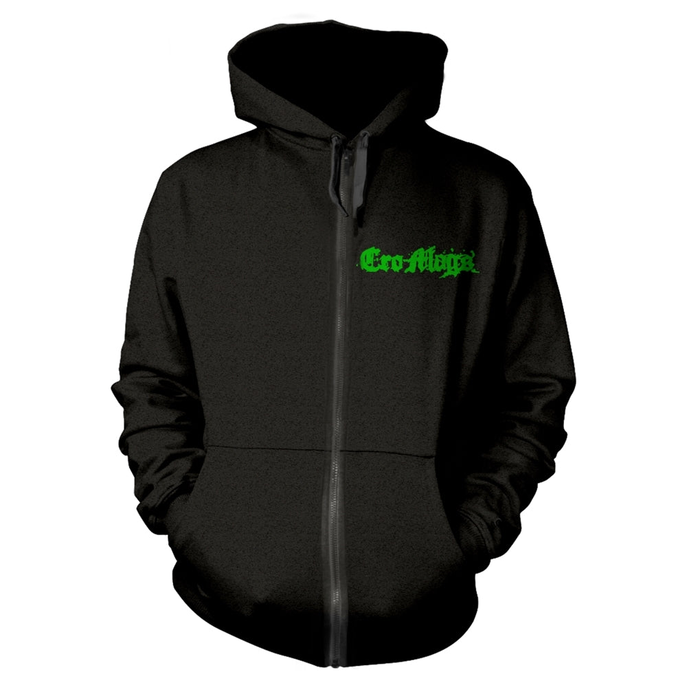 Cro-Mags - Green Logo - Hooded Sweat Shirt Zip - PHD