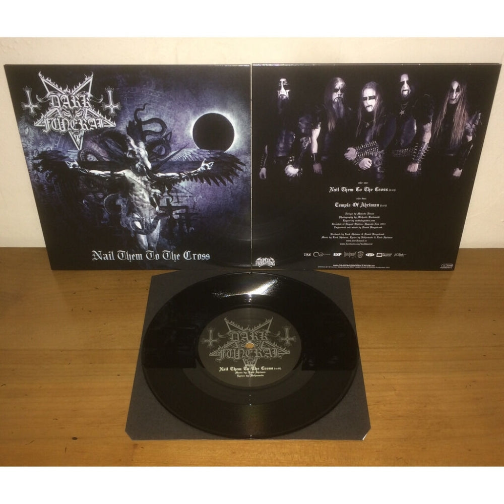 Dark Funeral - Nail Them To The Cross - 7" vinyl - Osmose Productions - Image 2