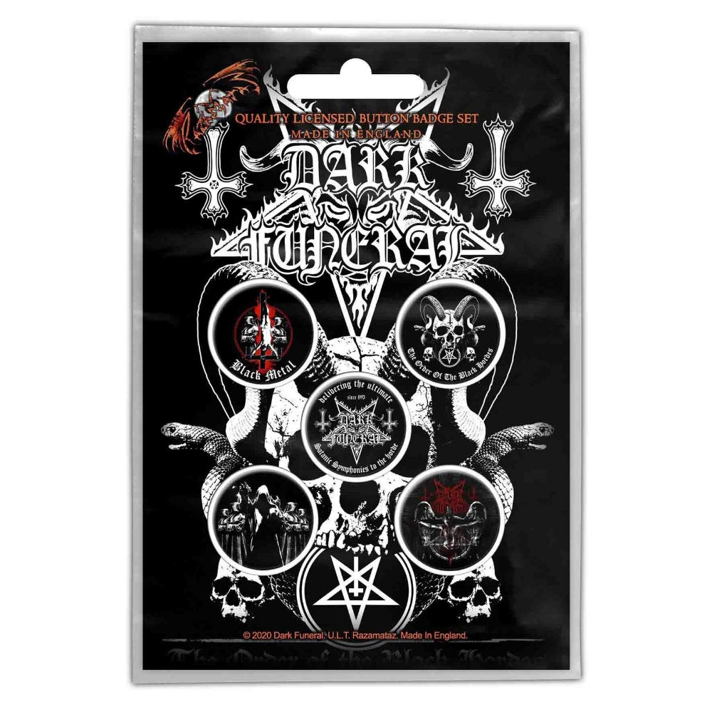Dark Funeral - The Black Hordes - BUTTON BADGE SET - Razamataz