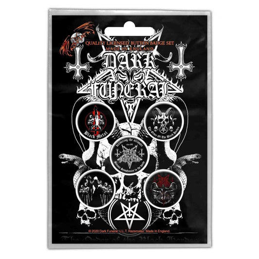 Dark Funeral - The Black Hordes - BUTTON BADGE SET - Razamataz