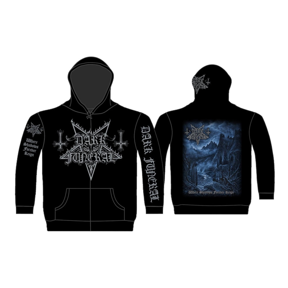 Dark Funeral - Where Shadows Forever Reign - Hooded Sweat Shirt Zip - Razamataz