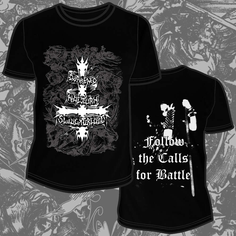 Darkened Nocturn Slaughtercult - Follow The Calls For Battle 2023 - T-shirt - Osmose Productions