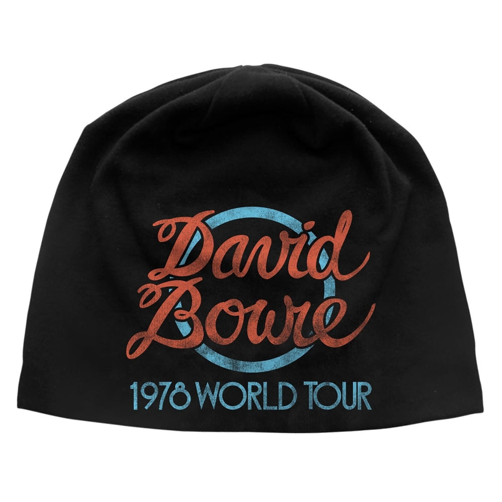 David Bowie - World Tour Logo - Beanie Hat - Razamataz