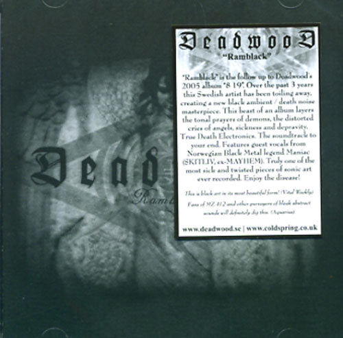 Deadwood - Ramblack - CD - Cold Spring Records